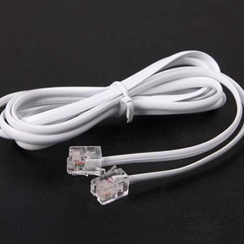 50pcs High Speed 3FT 1M RJ11 Telephone Phone ADSL Modem Line Cord Cable - Picture 1 of 1