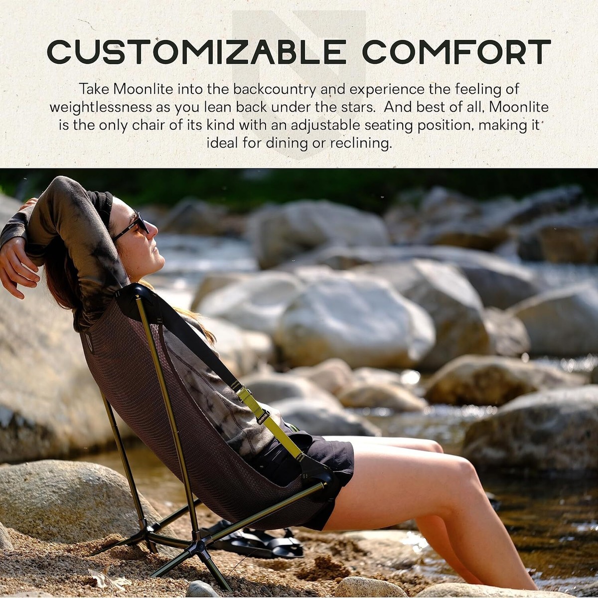 NEMO Moonlite Reclining Camp Chair | Portable Backpacking and