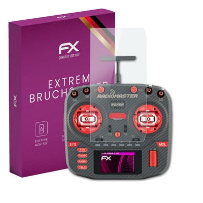 atFoliX Glasfolie für Radiomaster Boxer Max M2 Displayfolie 9H Schutzpanzer