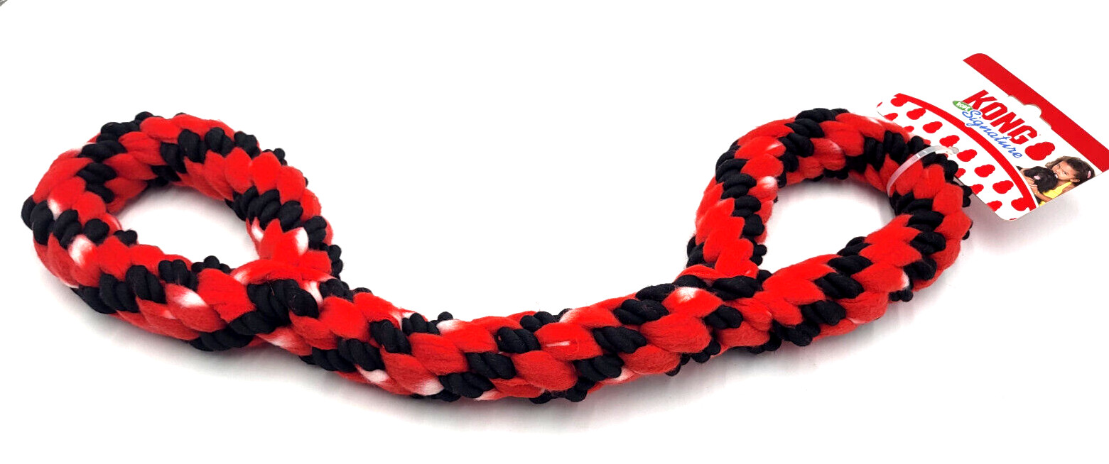 KONG Signature Rope Double Handle Interactive Large Dog Tug Toy 22"