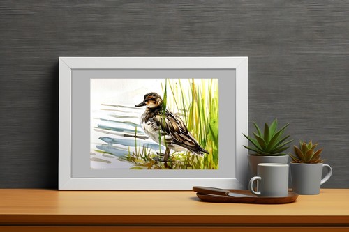Watercolor Duck 5"x7" Print on Matte Paper | Elegant Wildlife Art - Picture 6 of 17