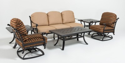 Gensun San Marino Madrid Ii Outdoor Furniture 6 Piece Patio Sofa Set Ebay