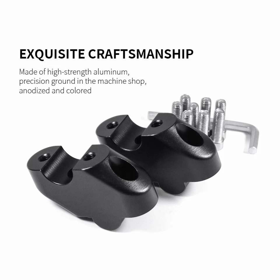 Abrazadera elevadora de manillar CNC de aluminio para Kawasaki Z400 Z 400 Foto 3 de 4