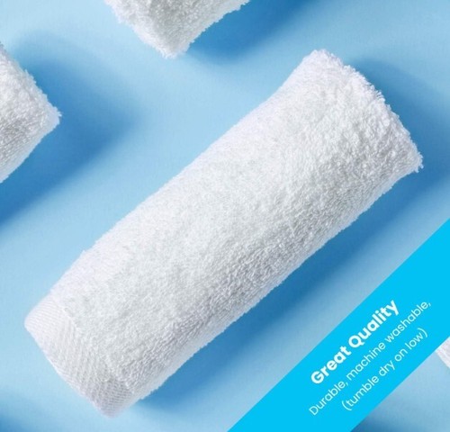 Guest Towels Hand Towels 30.5x30.5cm 24-Pack 100% Cotton New OVP 882 - Picture 12 of 12