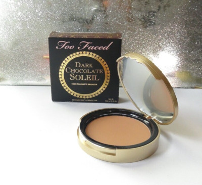 Too Faced Dark Chocolate Soleil Deep/Tan Matte Bronzer 10g Full Size Neu Originalverpackt
