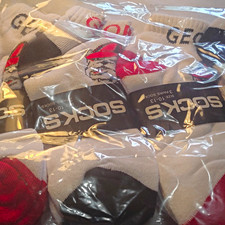 Men's Santa Claus Christmas Crew Socks Size 10-13 Cotton 12 Pairs Machine Wash