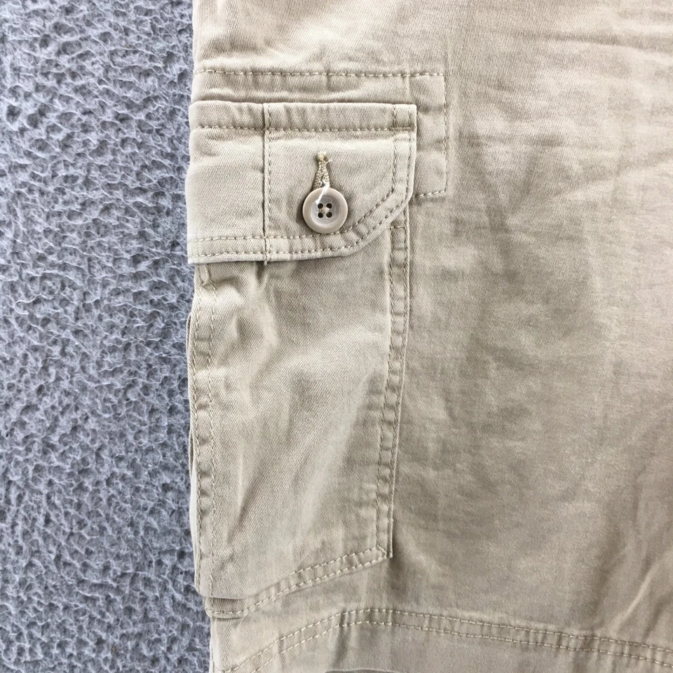 Pantalones Cortos Carga The Foundry Para Hombre 42 (44x9 Real) Beige Tiro Alto Cremallera Bolsillos Mosca Foto 4 de 4