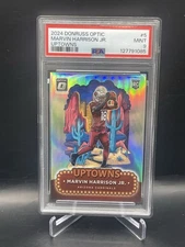 🔥2024 Panini Donruss Optic Uptowns Marvin Harrison Jr. #5 RC PSA 9🔥