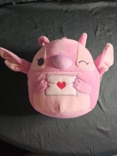 Disney Squishmallow Lilo Stitch Angel Valentine Plush Pink NEW Valentine's Day