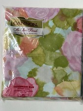 NUEVO Par de FUNDAS DE ALMOHADA GRANDMACORE Vintage CANNON Flores PERCAL Floral RETRO NOS