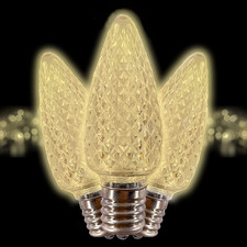 C9 Christmas Lights LED Bulb Pack of 25 Soft Warm White Replacement Christmas