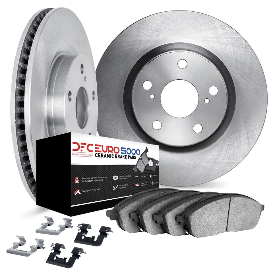 Kit freno disco Dynamic Friction 6612-73043 para 89-91 Audi 200 200 Quattro Foto 2 de 4