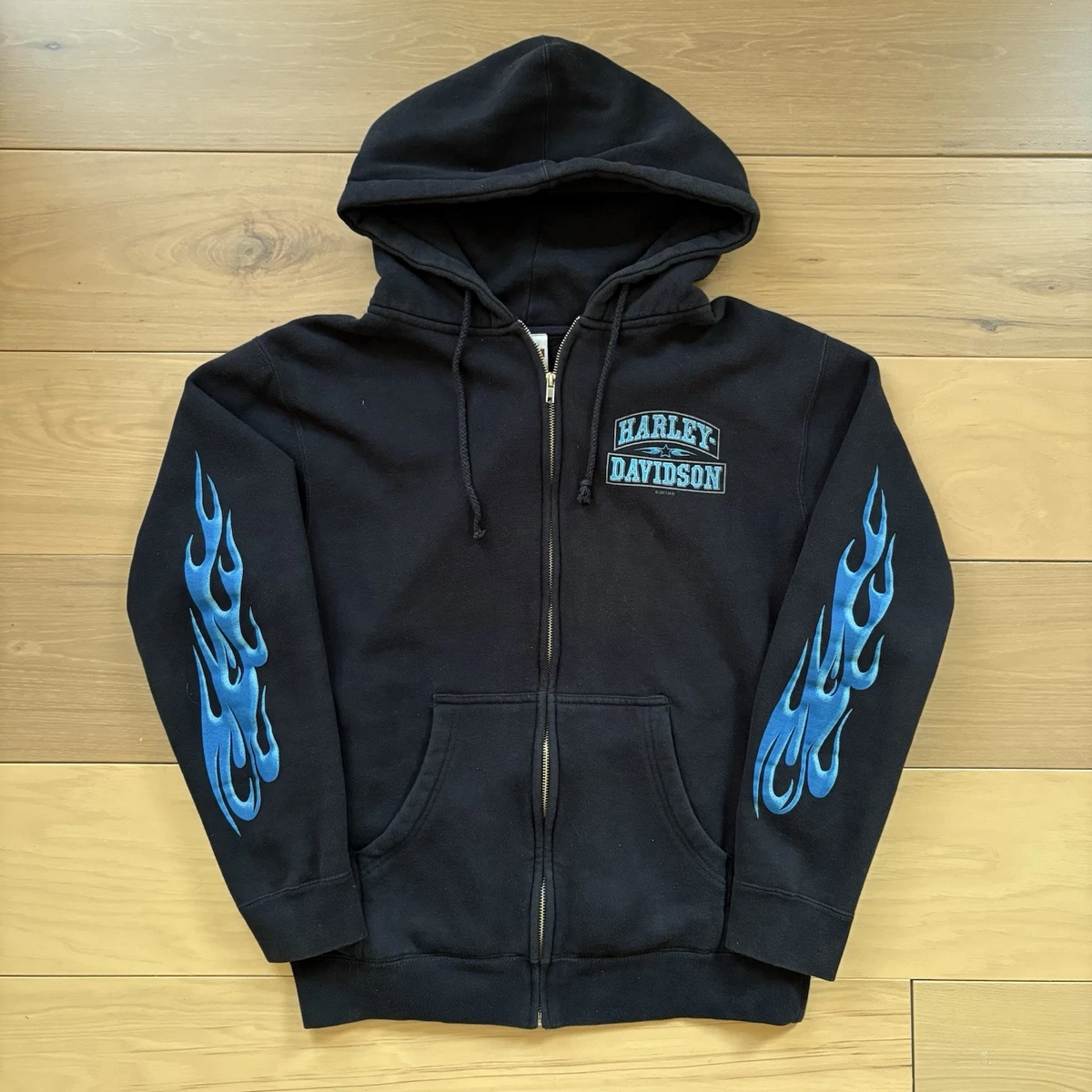 専用　Harley-Davidson ジップアップパーカー ブルーフレイム Harley-Davidson Blue Hoodies for Men for Sale | Shop Men's