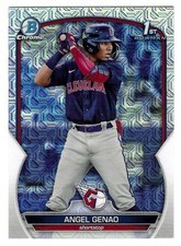 2023 Angel Genao Bowman Mega Rookie Chrome Prospects Mojo Refractor - Guardians