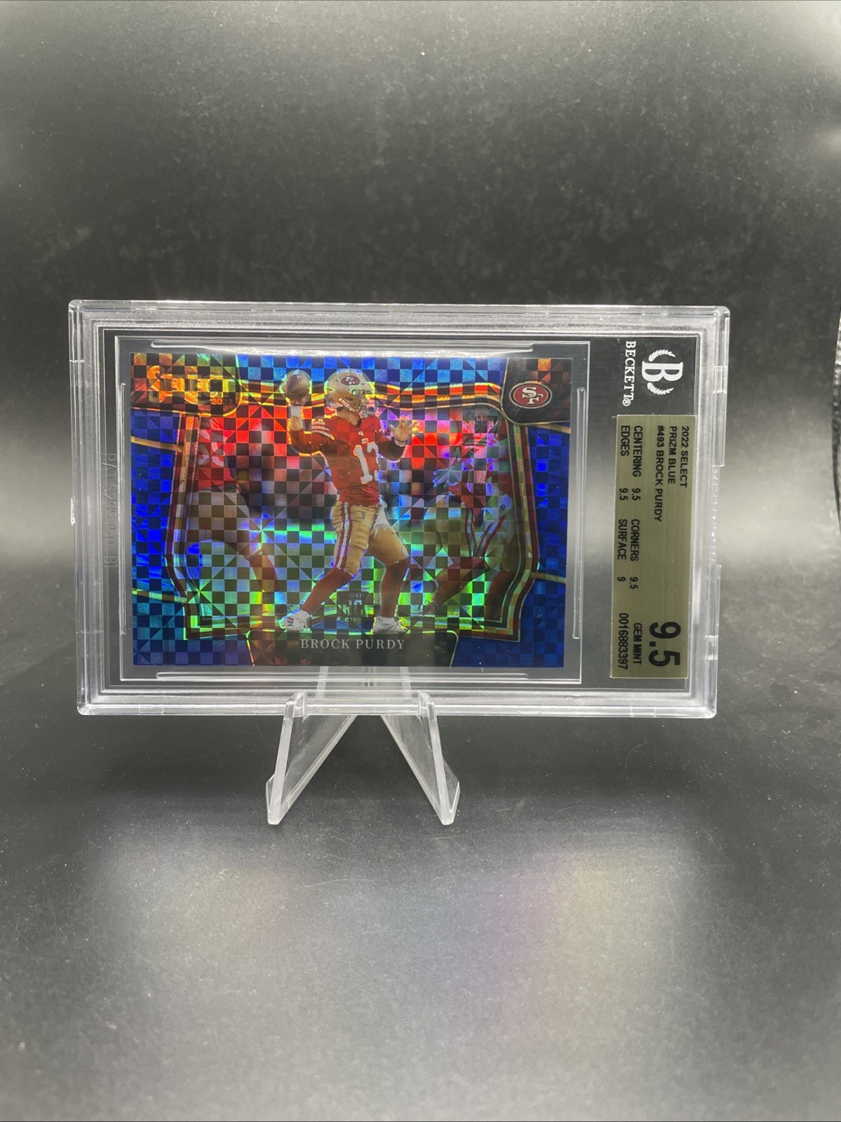 2022 Select Brock Purdy Blue Prizm Field Level RC /49 49ers BGS 9.5 📈📈📈
