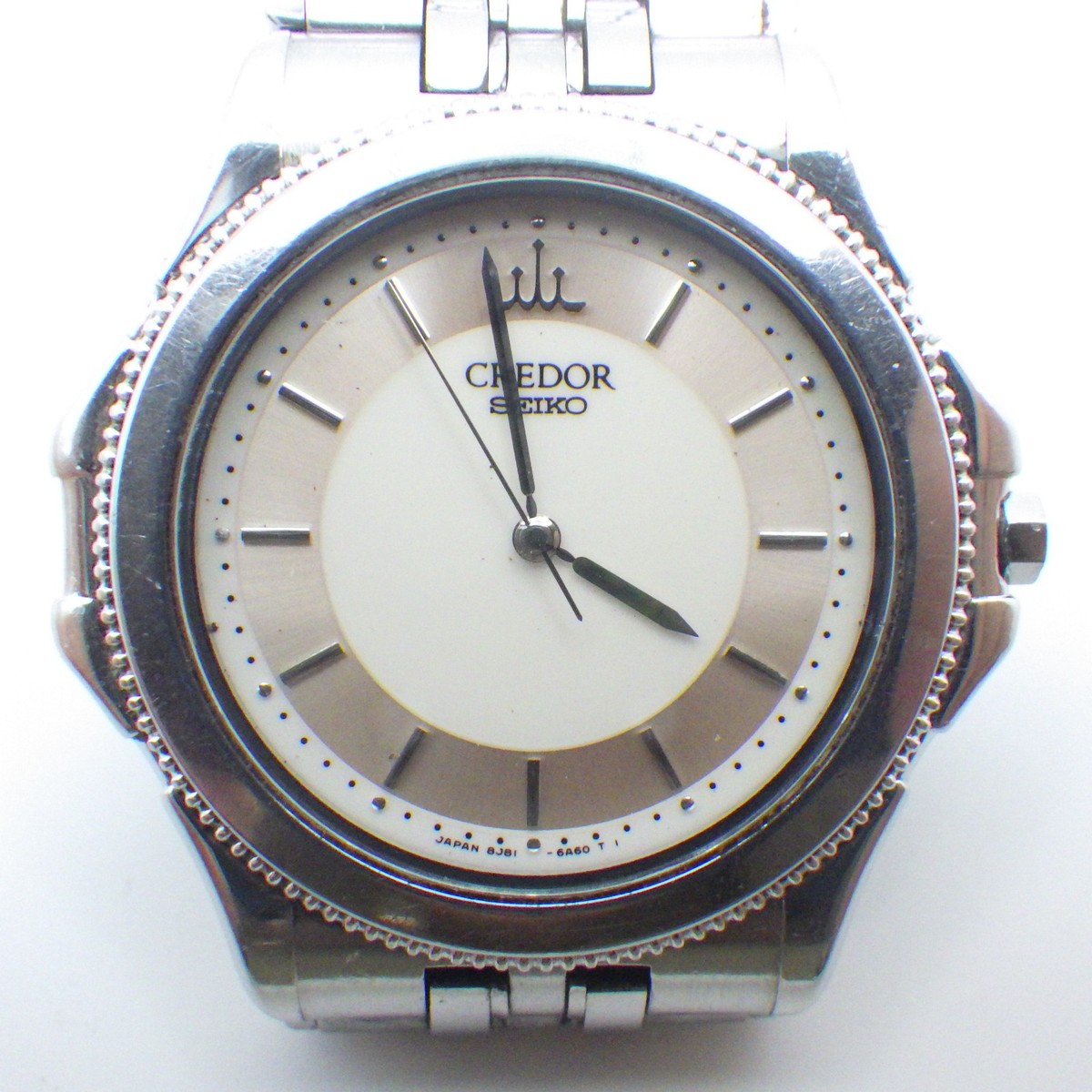 EXC+++* Seiko Credor Pacific 8J81-6A20 18KT White Gold Vintage