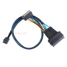 HD SAS SFF-8643 Internal 12GB/s to U.2 SFF-8639 NVMe SSD With SATA Power Cable