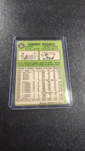 1967 Topps - Johnny Podres #284 - Picture 2 of 2