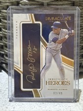2016 Immaculate Roberto Alomar Clutch Bat Relic Autograph Auto #03/49