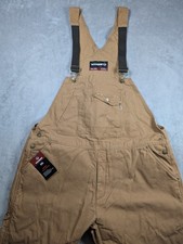 Wolverine Mens Sawmill Insulated Duck Bib Size 2XL Overalls Workwear Chore Barn