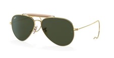 RAY BAN 3030 Outdoorsman I 58 L0216 Sunglasses Gold/Green G15