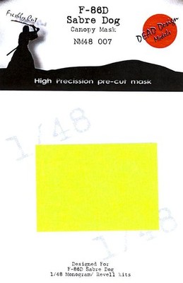 Dead Design 1/48 F-86D SABRE DOG CANOPY PAINT MASK Revell & Monogram Kits