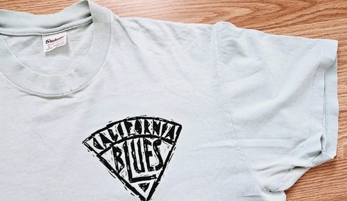 Vintage 80s Beach Volleyball California Blues Surf T-Shirt Single Stitch XL - Picture 11 of 18