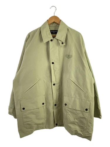 BALENCIAGA Altro Cappotto Chester L Cotone Verde 698868 TMO17