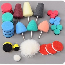 Sponge Pads Set Buffing Waxing Polishing Kit for Polisher Waxing Drill New Set ∌