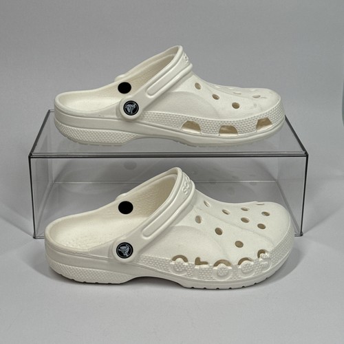 Zoccolo casual unisex Crocs Baya bianco taglia M6/W8 leggero comodo - Foto 1 di 10