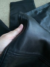 Women's Black Leather Pants Size M 35 or Best Offer.