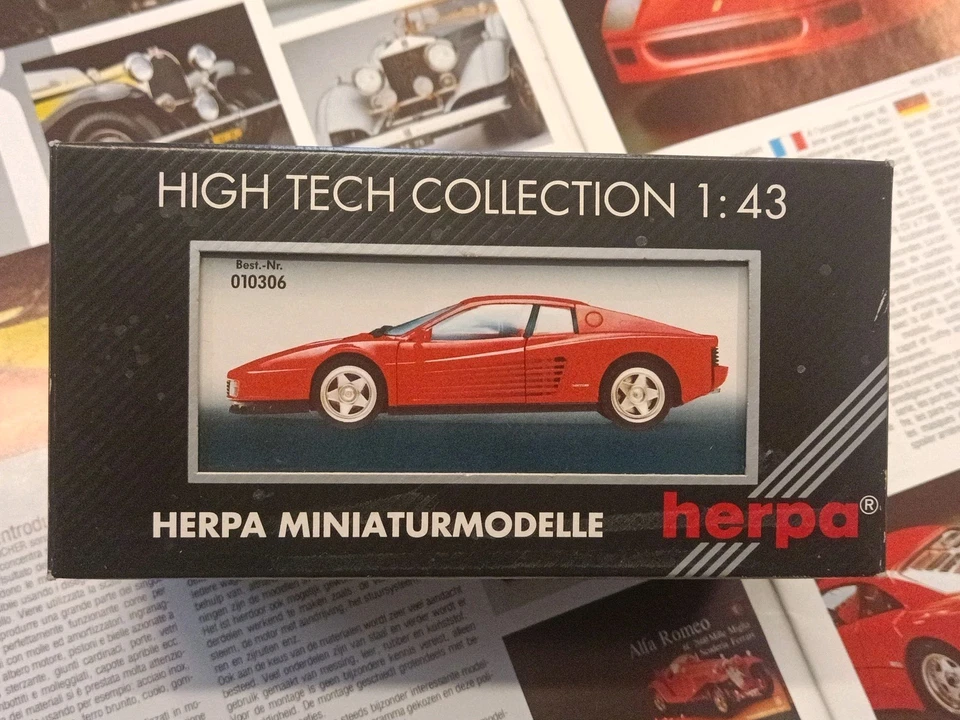 Ferrari Testarossa Red 1/43 Herpa High Tech Collection 010306 - Immagine 2 di 4