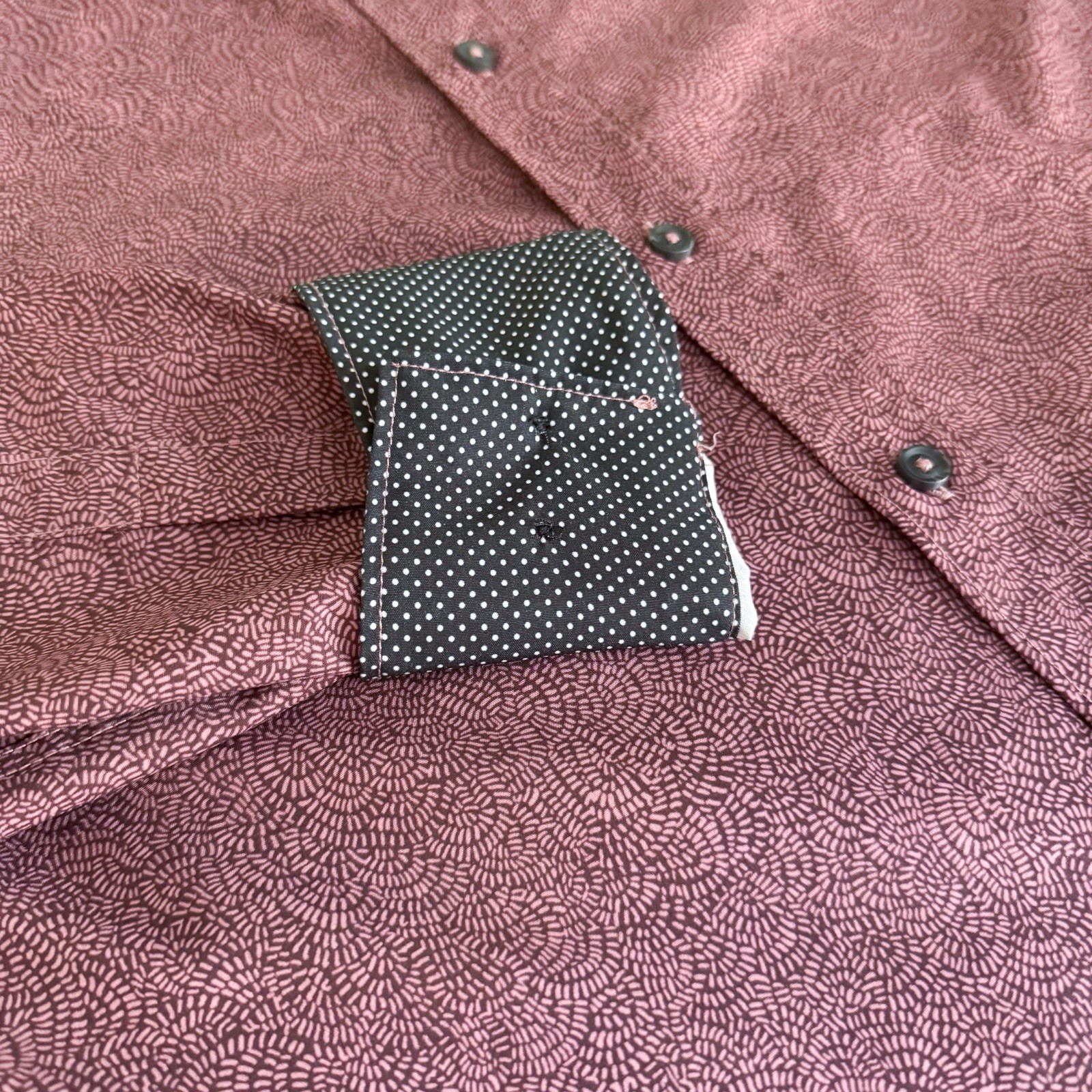 Construct Slim Fit Button Down Mens MEDIUM Long S… - image 5