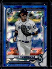2021 Bowman Draft Sapphire Julio Rodriguez Chrome 1st Prospect #BDC-145 Mariners