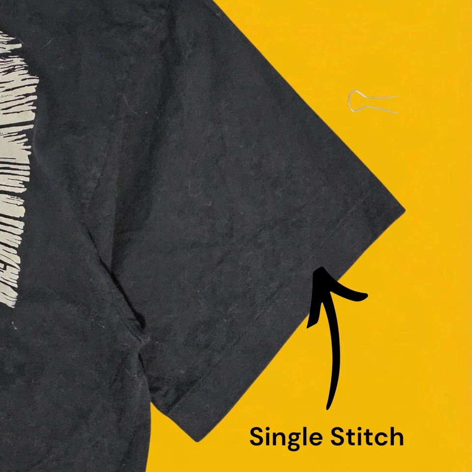 Camiseta De Colección Años 80 Star Wars Para Hombre Mediana Negra Puntada Única X-Wing Batalla Camiseta Foto 3 de 4