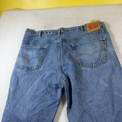 Levis 550 Relaxed Fit Tapered Leg Mens Blue Jeans 44x30 Medium Wash