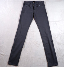 Just Black Gray Skinny Made in USA Low Rise Womens Jeans 29 x 33.5