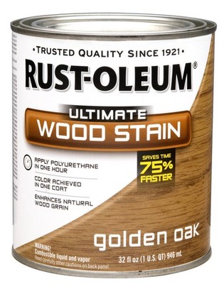 Rust-Oleum 260143 Ultimate Wood Stain, Quart, Golden Oak