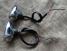 2 Nos Original 1950s Lucas L516 Chrome Torpedo Side Lights Classic Cars