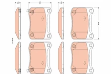GDB3504 TRW Brake Pad Set, Disc Brake for Lexus