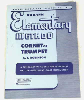 Rubank Elementary Method Cornet or Trumpet Music Book