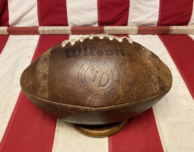 Vintage 1970s Wilson Leather Official Intercollegiate Football TD