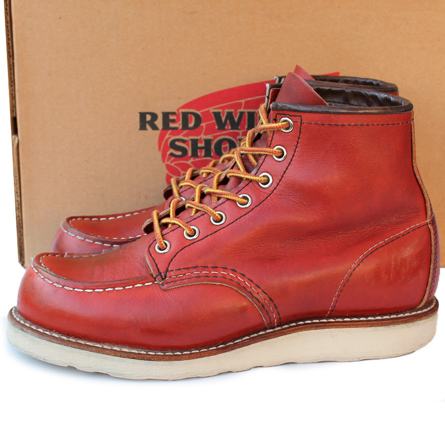 Red Wing Boots 8875 6inch Classic Moc Leather Brown Size 7E Red Wing Boots 8875 6inch Classic Moc Leather Brown Size 7E