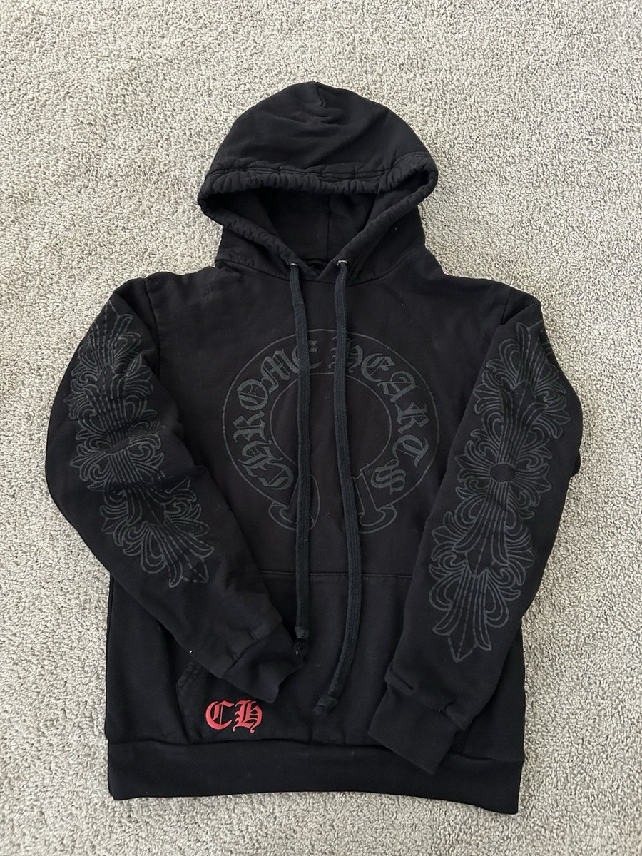 クロムハーツ MattyBoy Chomper Horseshoe Hoodie Chrome Hearts Matty Boy Chomper Horseshoe Hoodie Black Men's