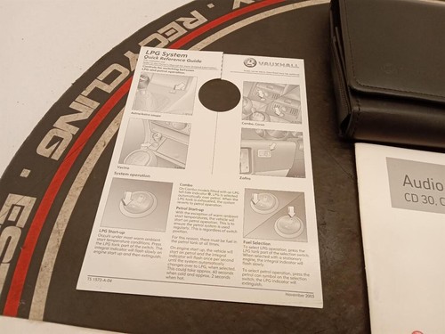 Vauxhall Combo 2005 Mk2 (c) Owners Manual/handbook - Picture 3 of 21