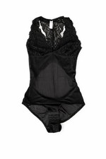 Y2K Black Lace Mesh Bodysuit Marilyn Monroe NWOT Size M Baddie
