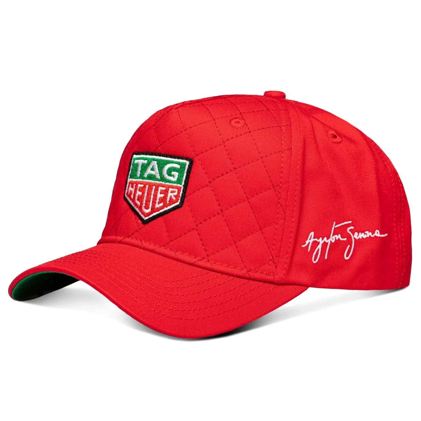 Ayrton Senna F1 x Tag Heuer Quilted Race Baseball Cap - Red