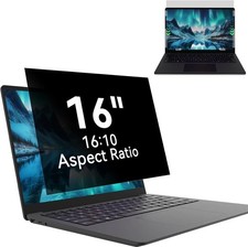 16 Inch Laptop Privacy Filter, Anti-Glare Blue Light Shield for HP Dell Lenovo A