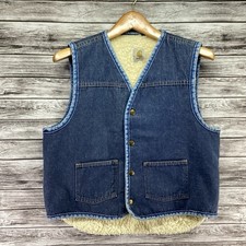 Vintage Carhartt 8SV Vest Mens Large Sherpa Lined Workwear Outerwear 70s 80s