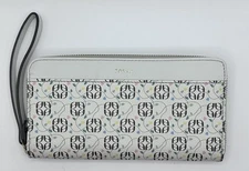 Fossil Jori Zip Clutch Wristlet RFID Wallet Neutral Floral Multi Color New